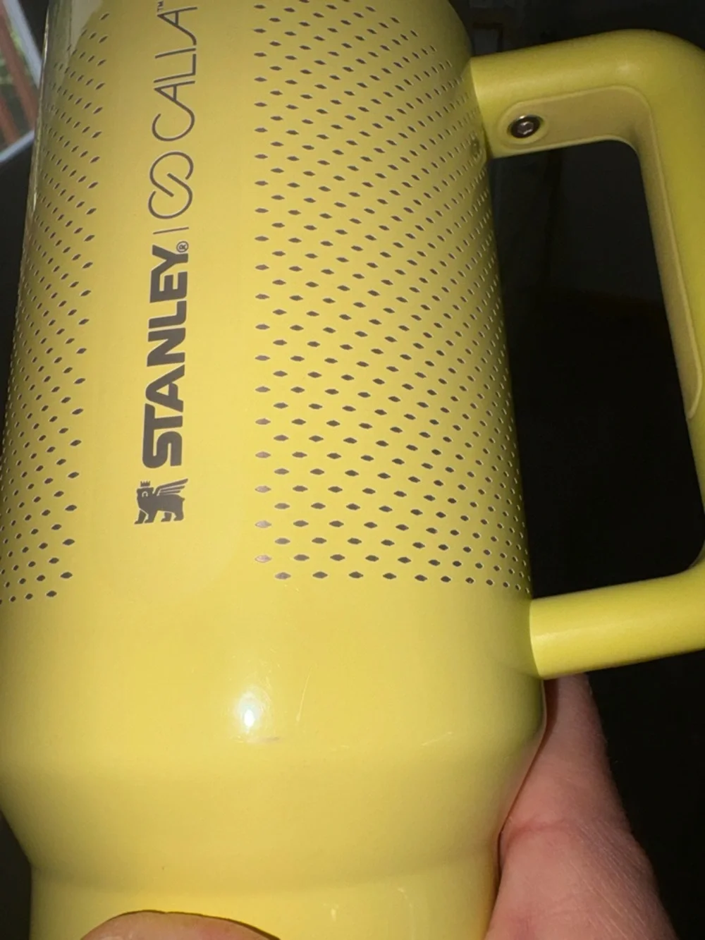 Stanley Yellow Insulated Travel Mug with Handle and Straw - Picture 6 of 7